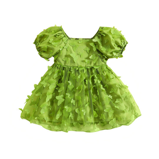 Vestido Infantil Tul Mariposas