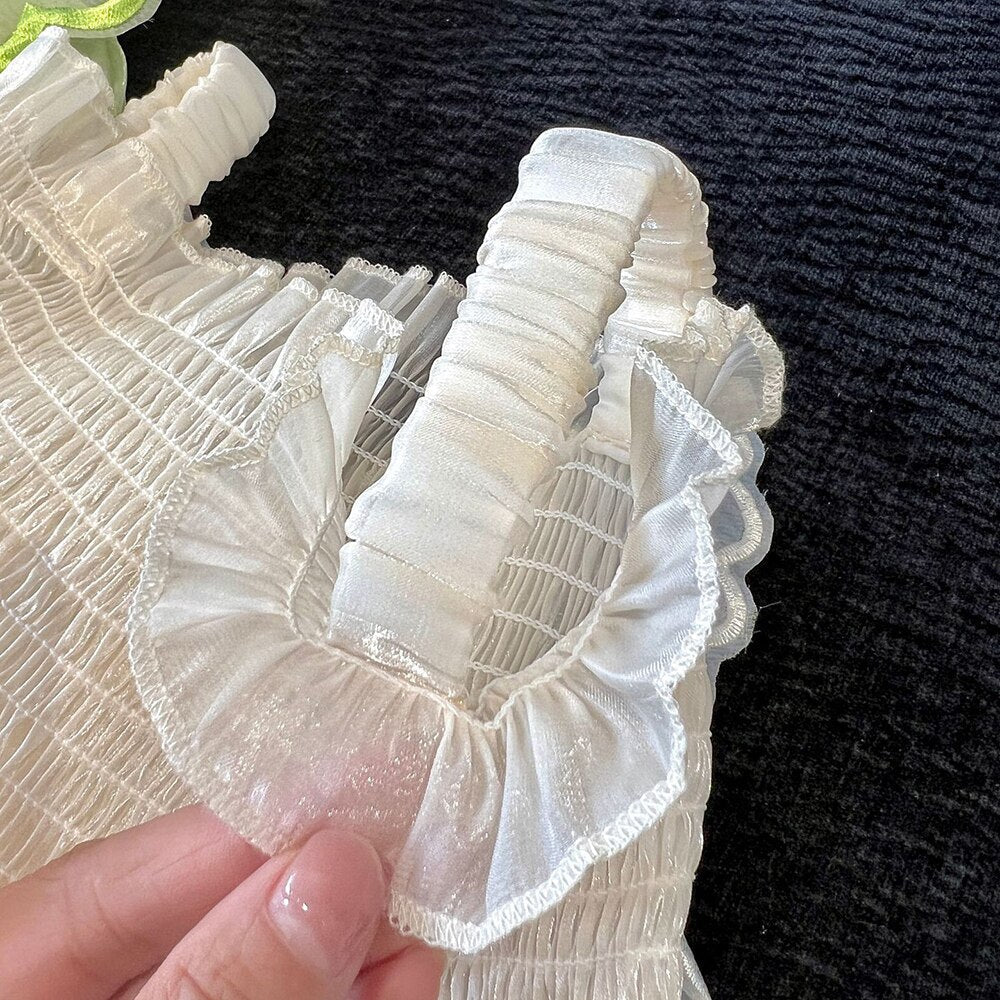 Vestido de Niña con Volantes de Mariposa