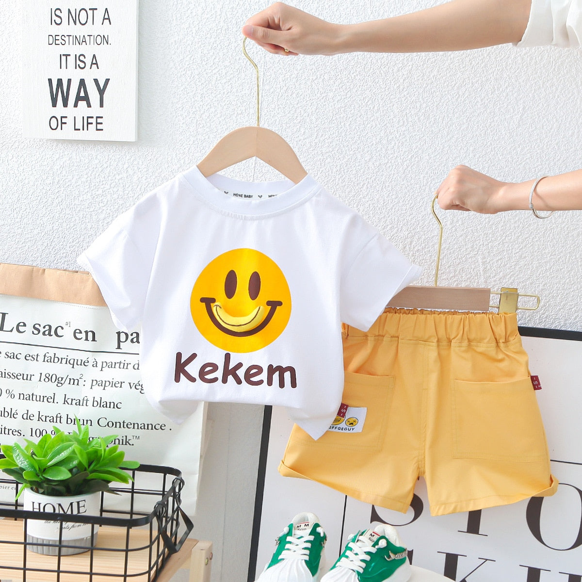 Conjunto Infantil Estampado Sonrisas