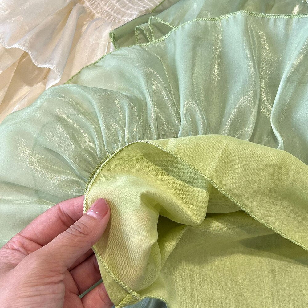 Vestido de Niña con Volantes de Mariposa