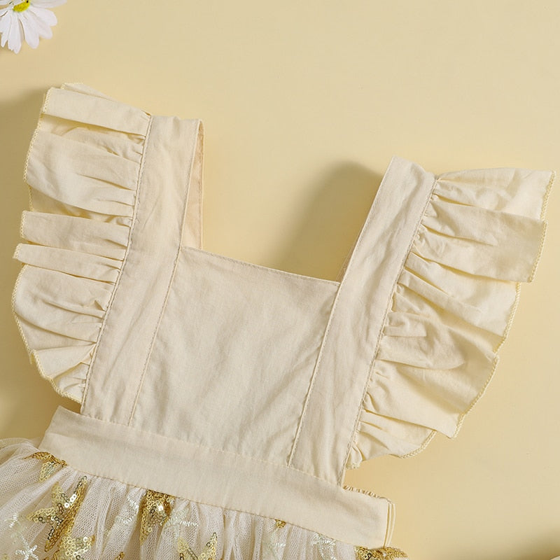 Pelele Estrella Lentejuelas Escote Cuadrado