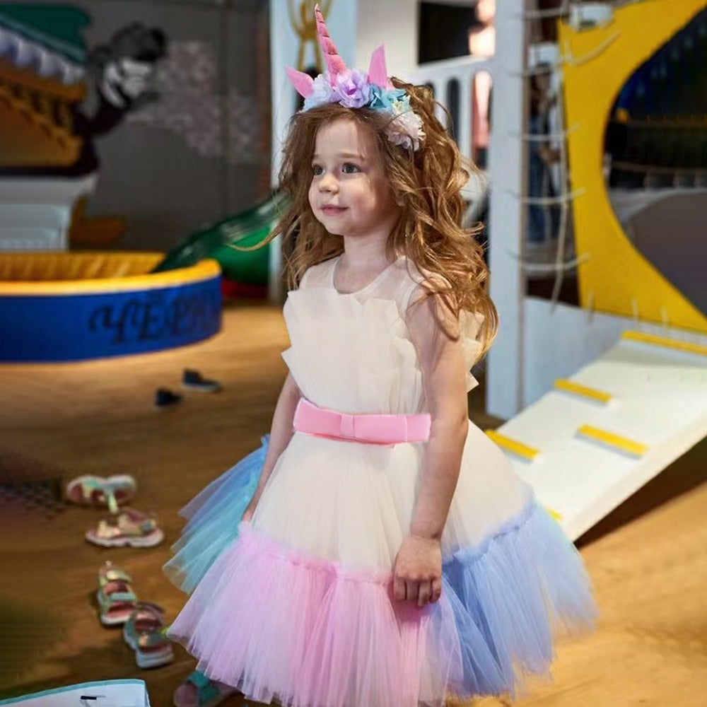 Vestido color tul