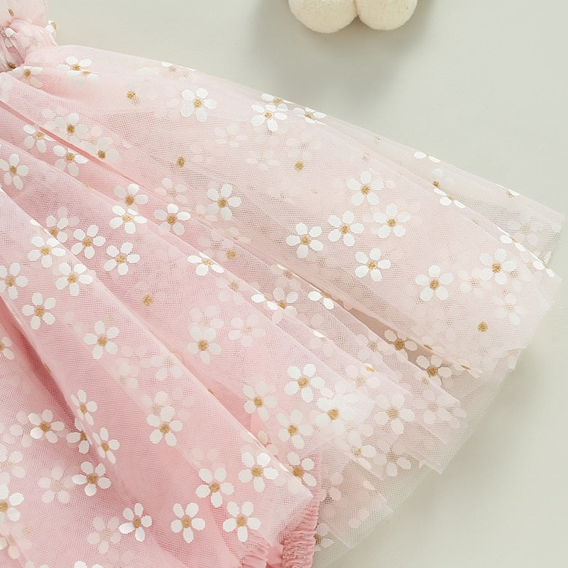 Mameluco de verano, lindo estampado floral sin mangas