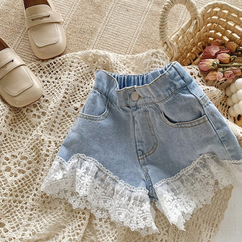 Camiseta + juego de bordados de flores de encaje