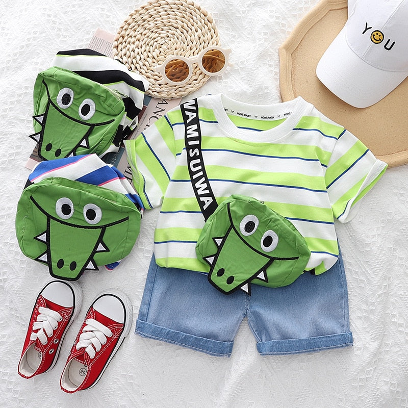 Children's Set Alligator Bag Appliqué