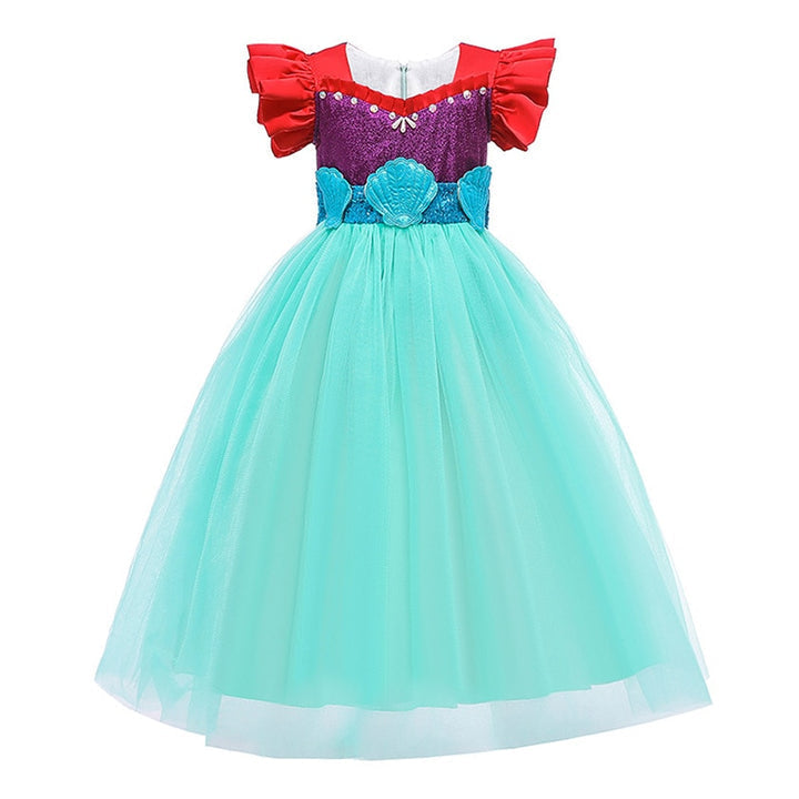 Vestido de fiesta de tul de princesa para niña