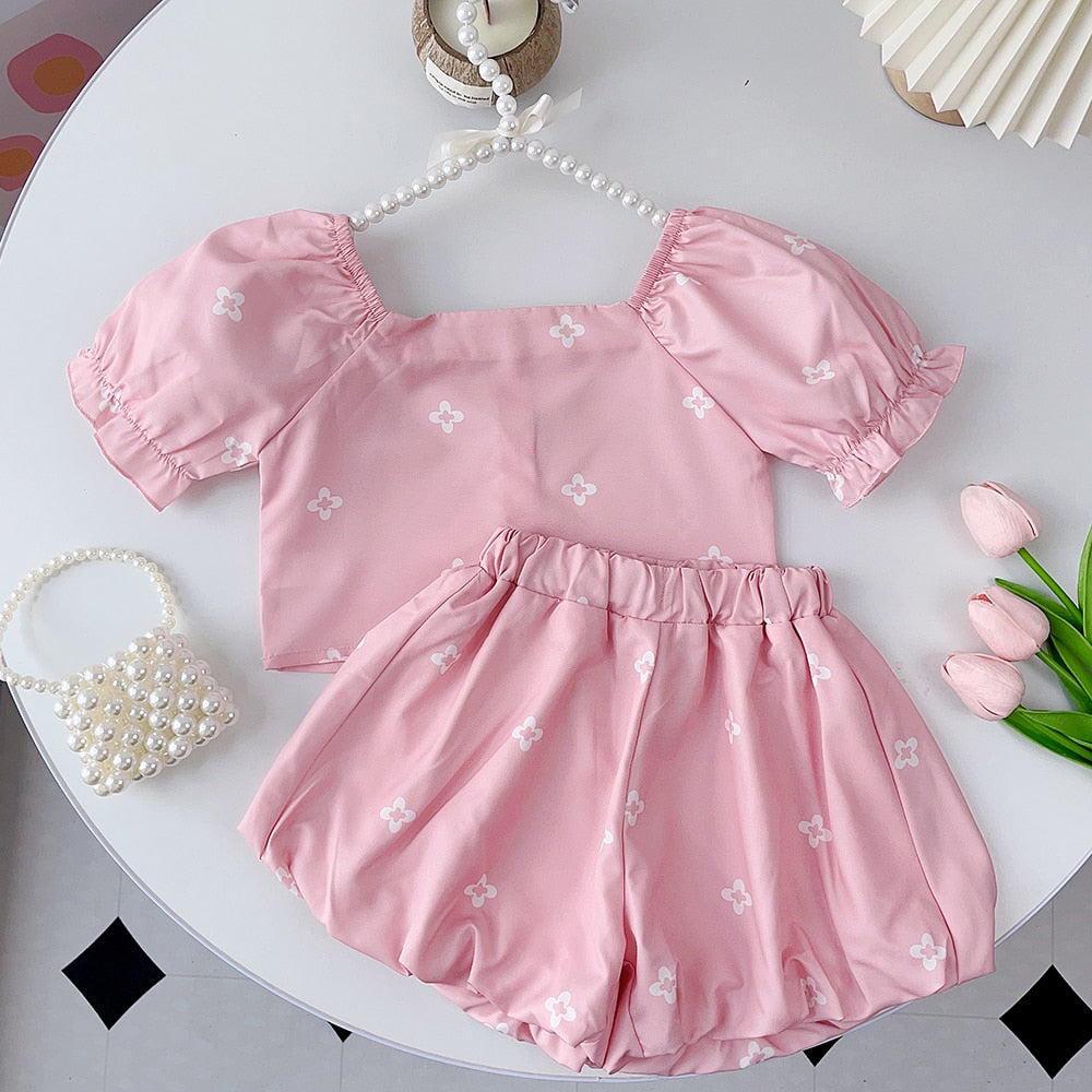 Conjuntos de camiseta de verano + traje corto, ropa nueva para niños