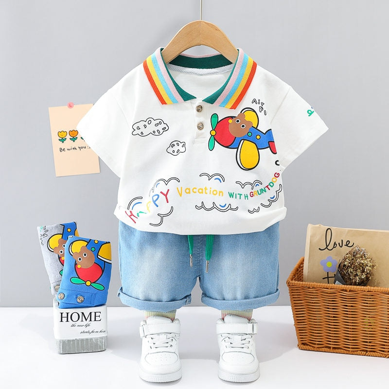 Conjunto Aviador Verano Infantil