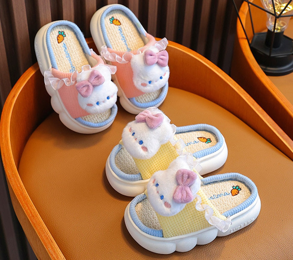 Zapatilla Infantil Lino Lazo Conejo