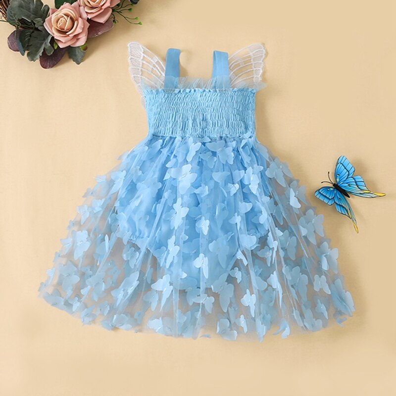 Vestido Infantil Asa Mariposas