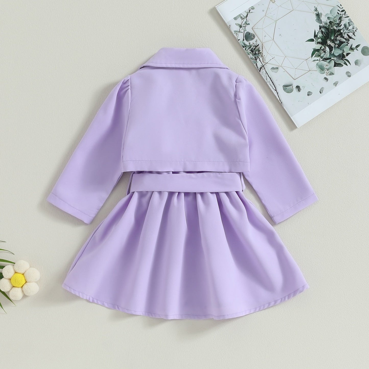 Conjunto Infantil Mujer Lazo Botones