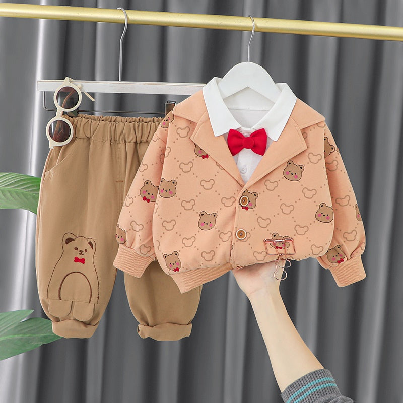 Conjunto Infantil Corbata Osito