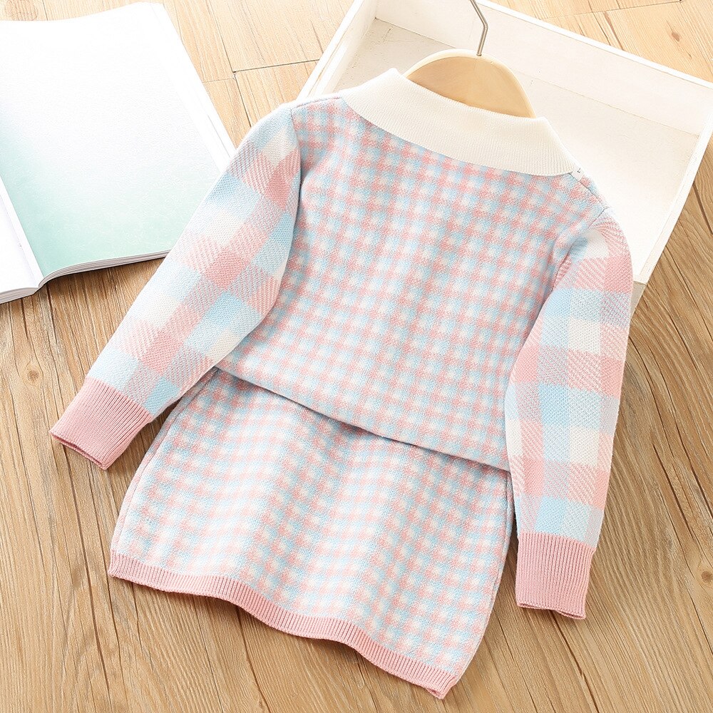 Conjunto Infantil Lana - Falda + Cárdigan