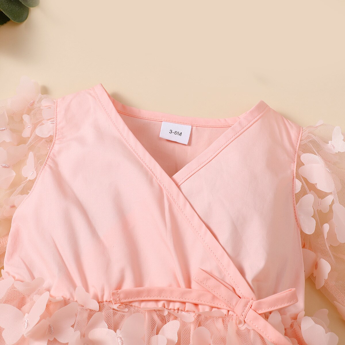 Vestido Infantil Mariposas Manga Larga