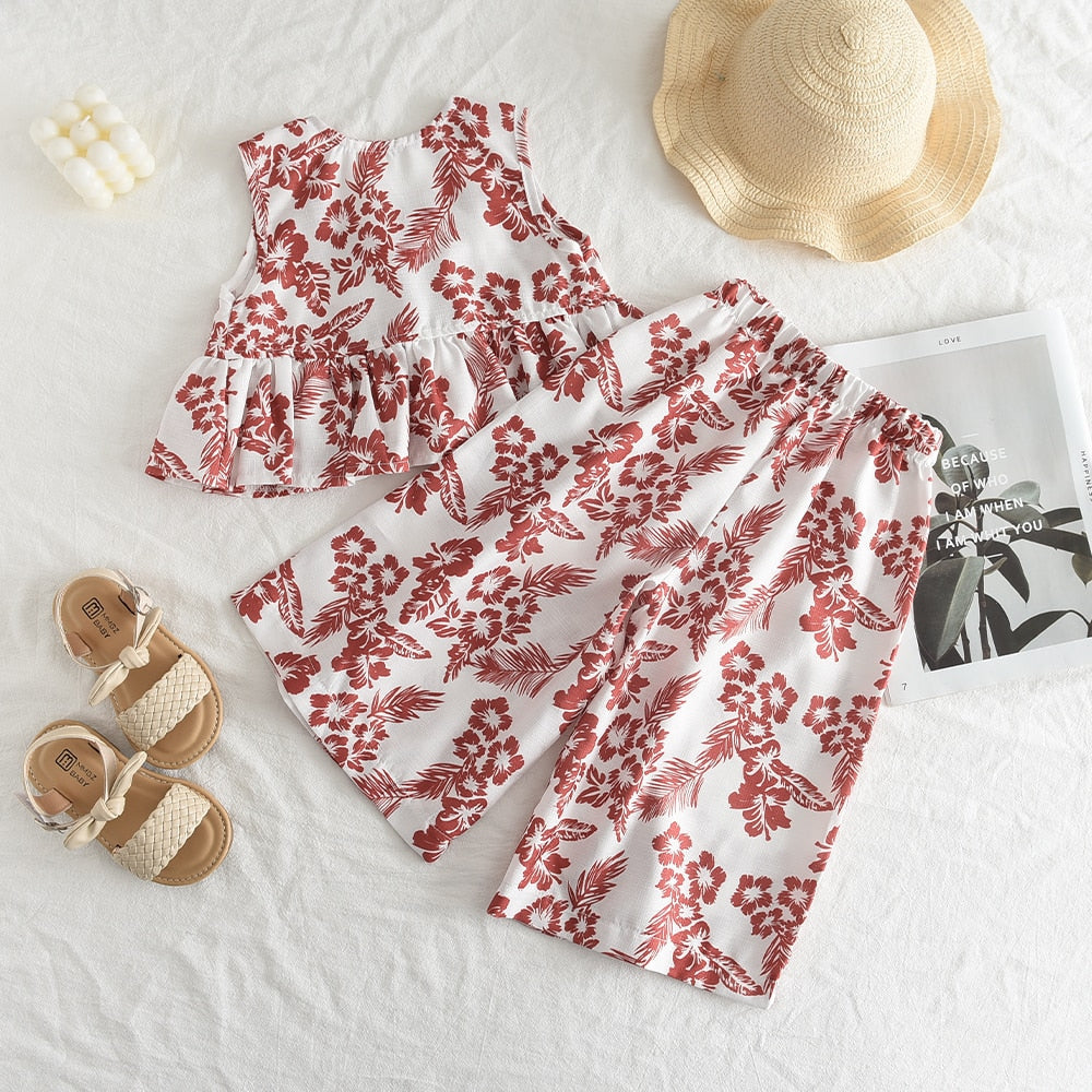 Conjunto floral de verano