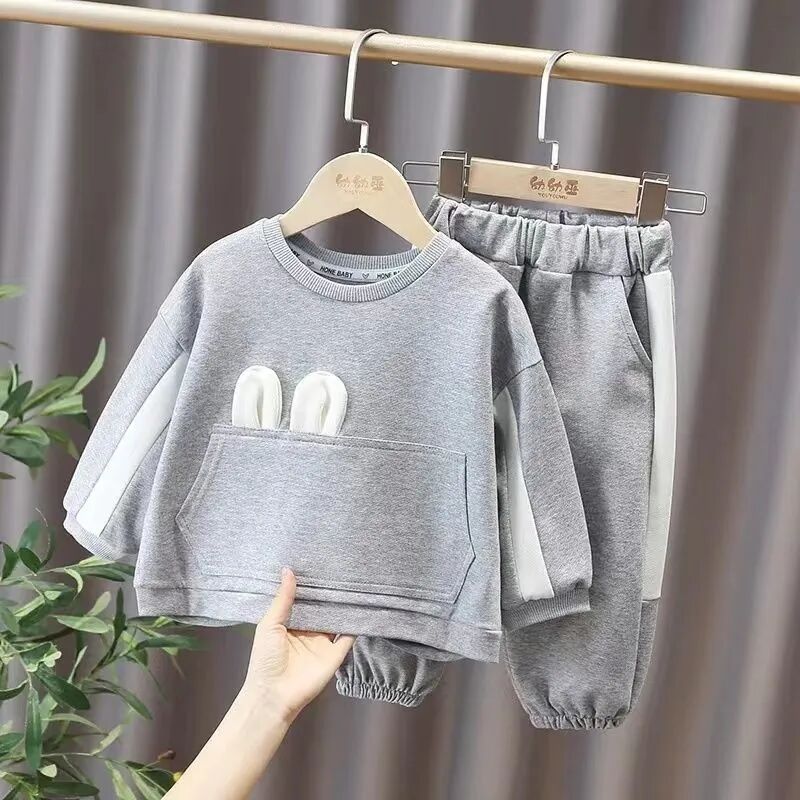 Conjunto Infantil Sudadera Apliques Lazo