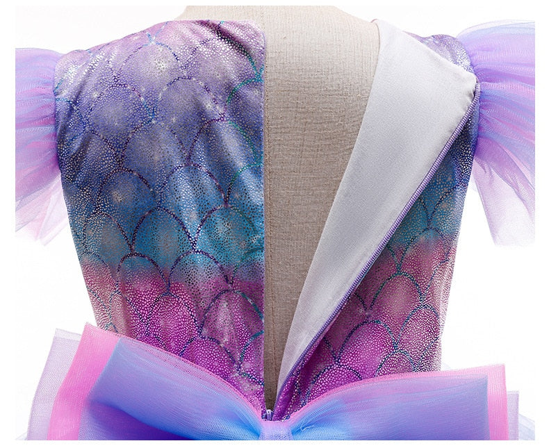 Vestido de fiesta de tul de princesa para niña