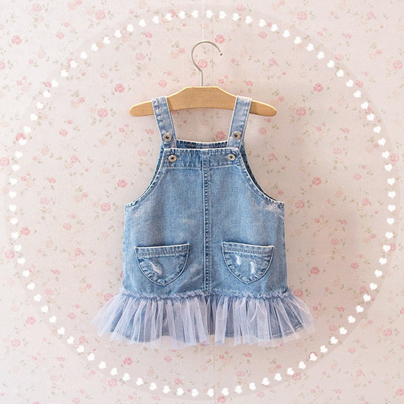 Conjunto vestido tirantes denim