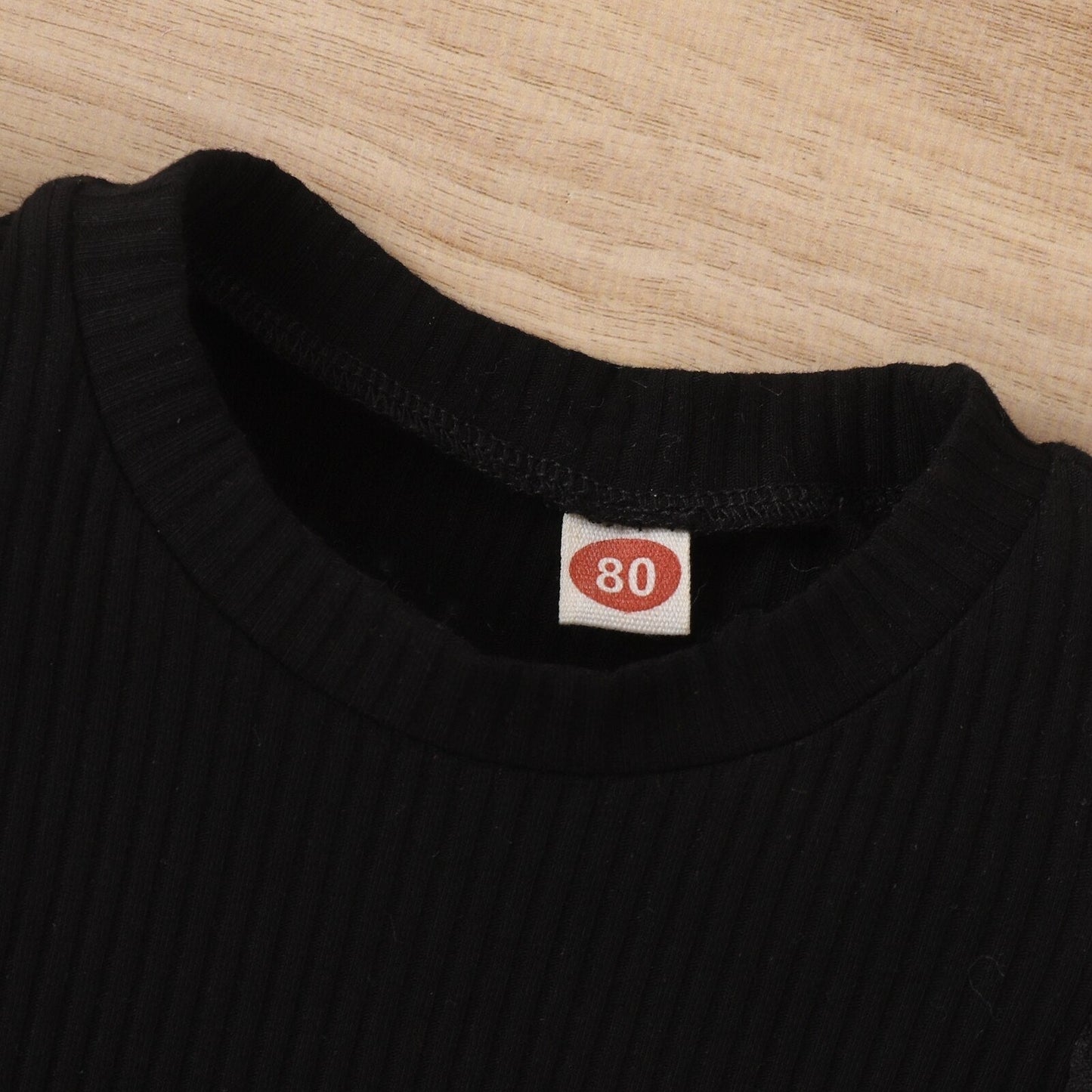 Conjunto de 2 piezas de tops de manga corta abullonada + falda con cinturón a cuadros