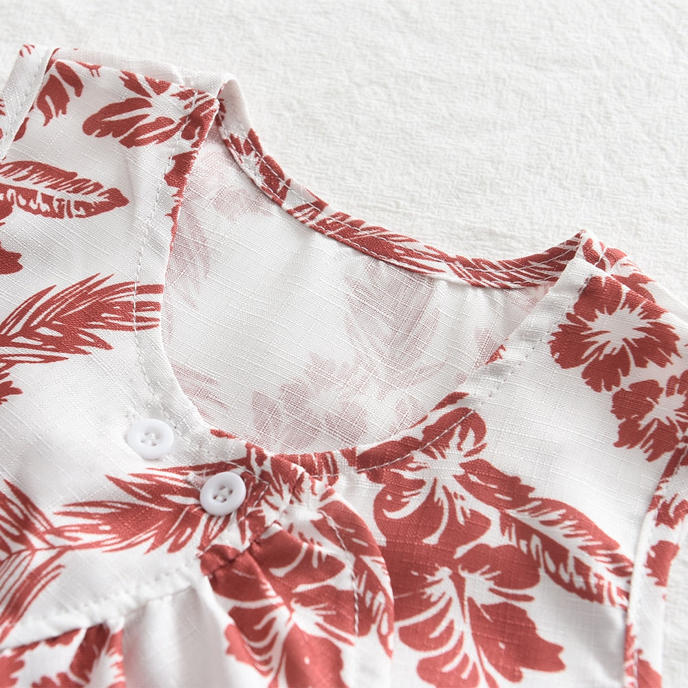 Conjunto floral de verano