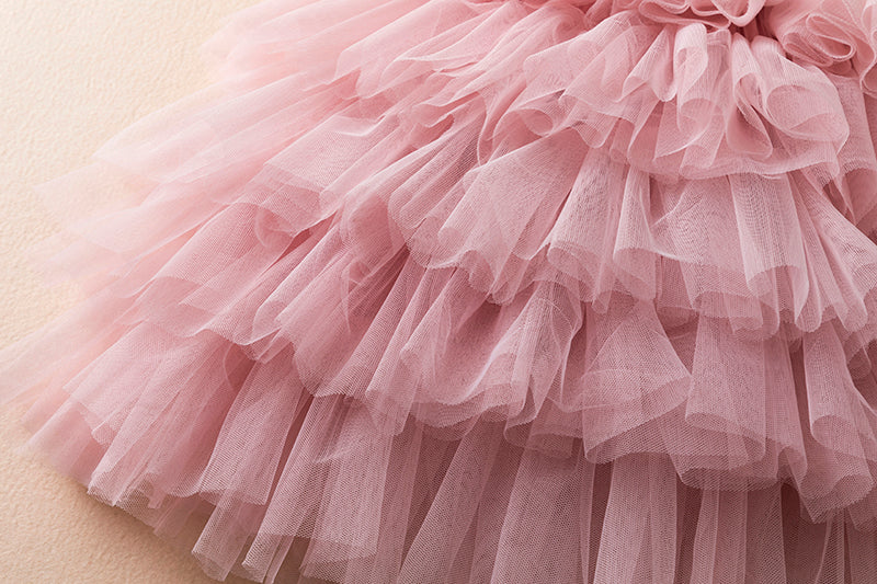Vestido Infantil Tul Volantes