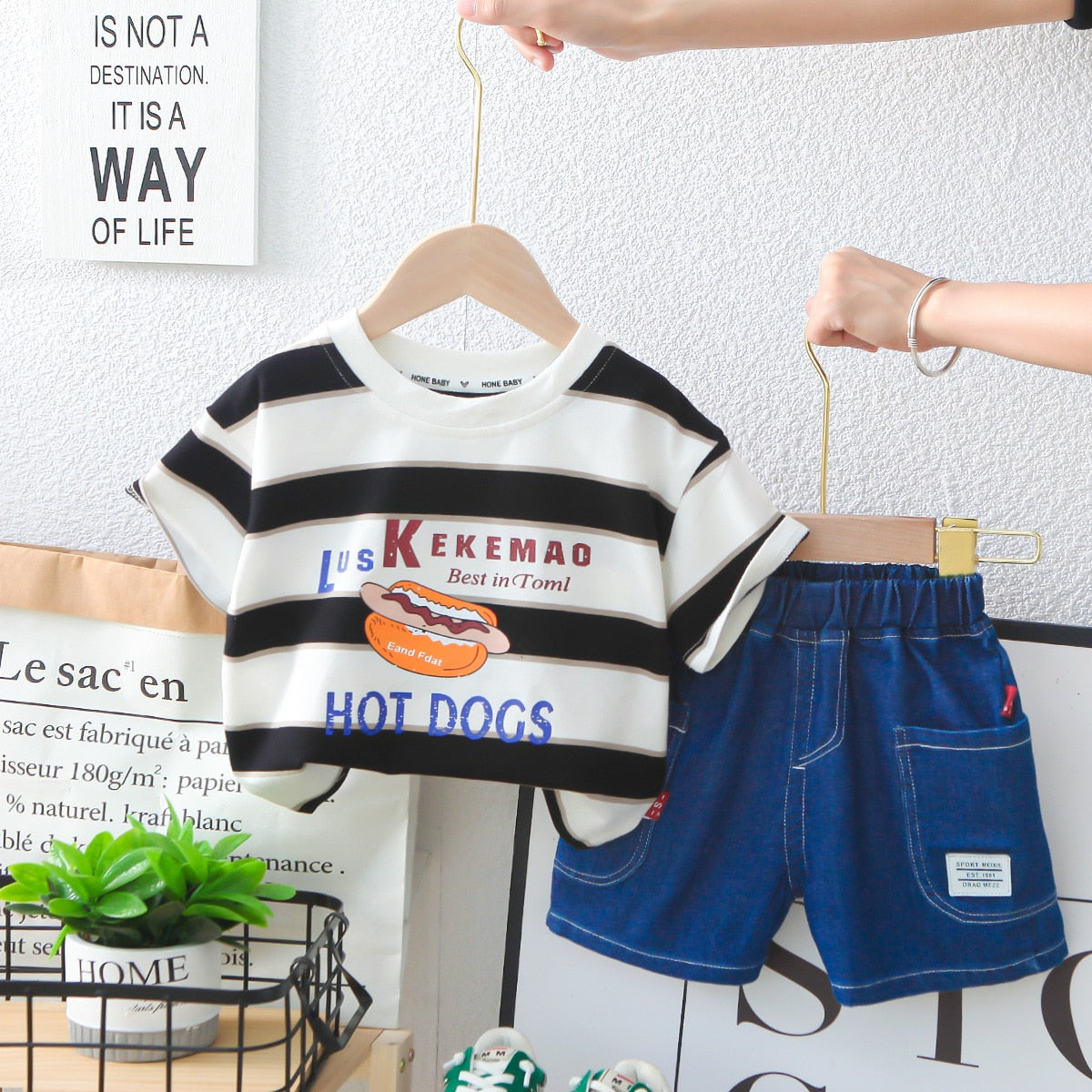 Conjunto Infantil Estampado Hot Dog