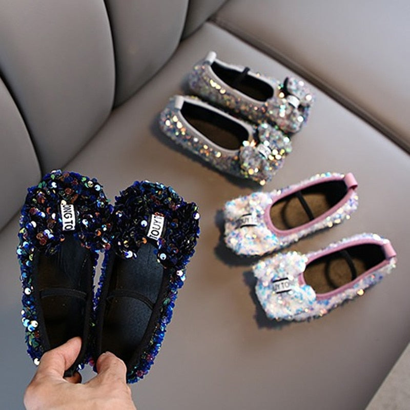 Zapatillas con lentejuelas