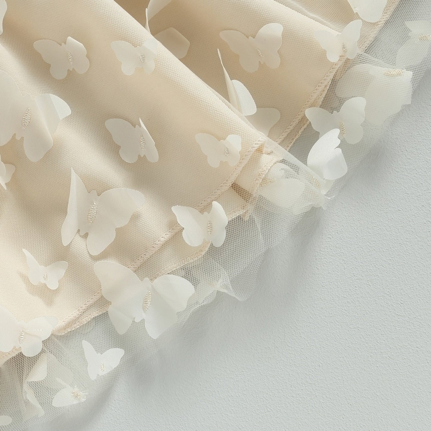 Vestido de princesa mariposa Vestido de manga larga y diadema