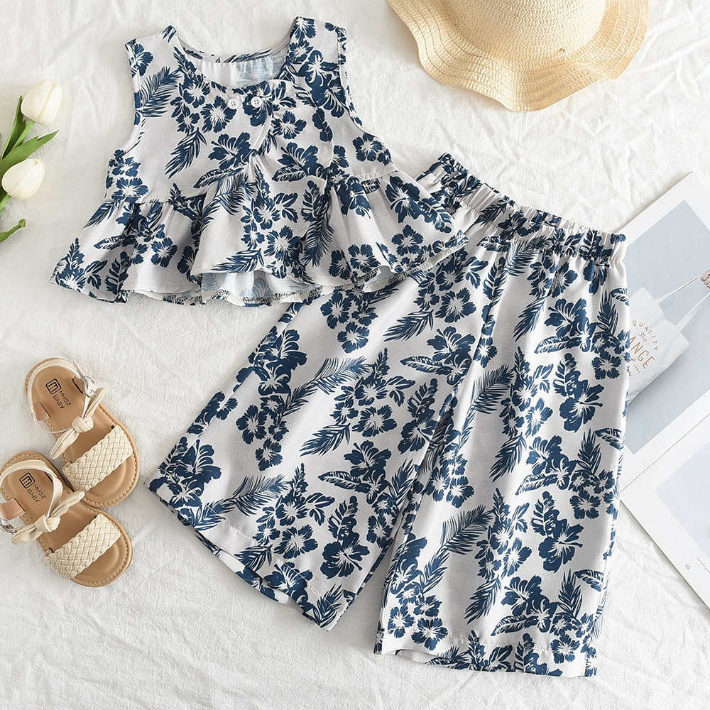 Conjunto floral de verano