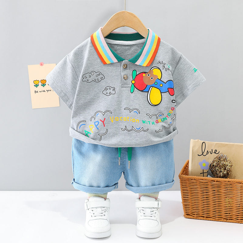 Conjunto Aviador Verano Infantil