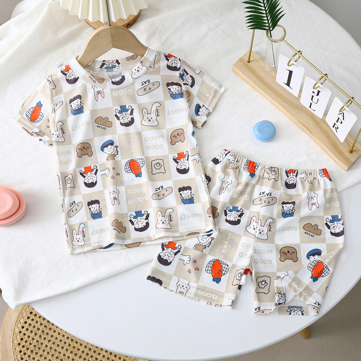 Conjunto Infantil Verano Manga Corta Estampados