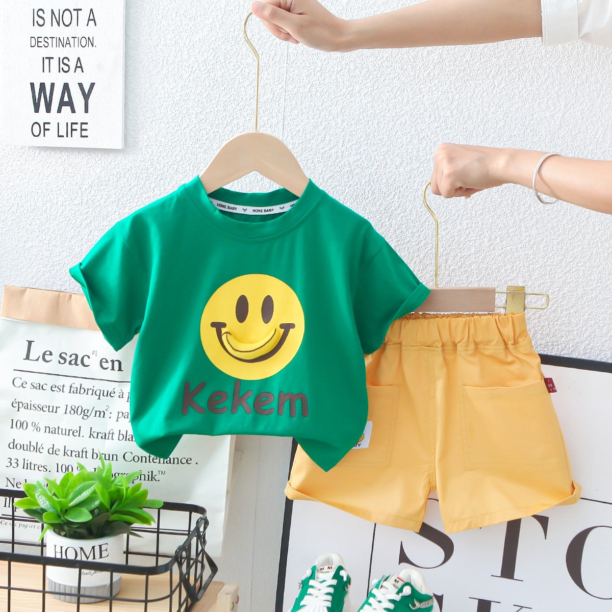 Conjunto Infantil Estampado Sonrisas