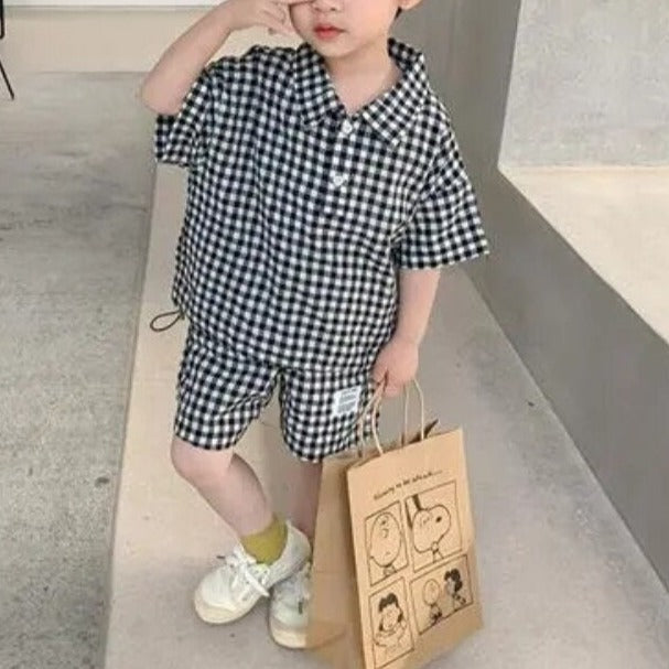 Camisa y pantalones cortos Guapo Guapo Guapo Casual Conjuntos de dos piezas