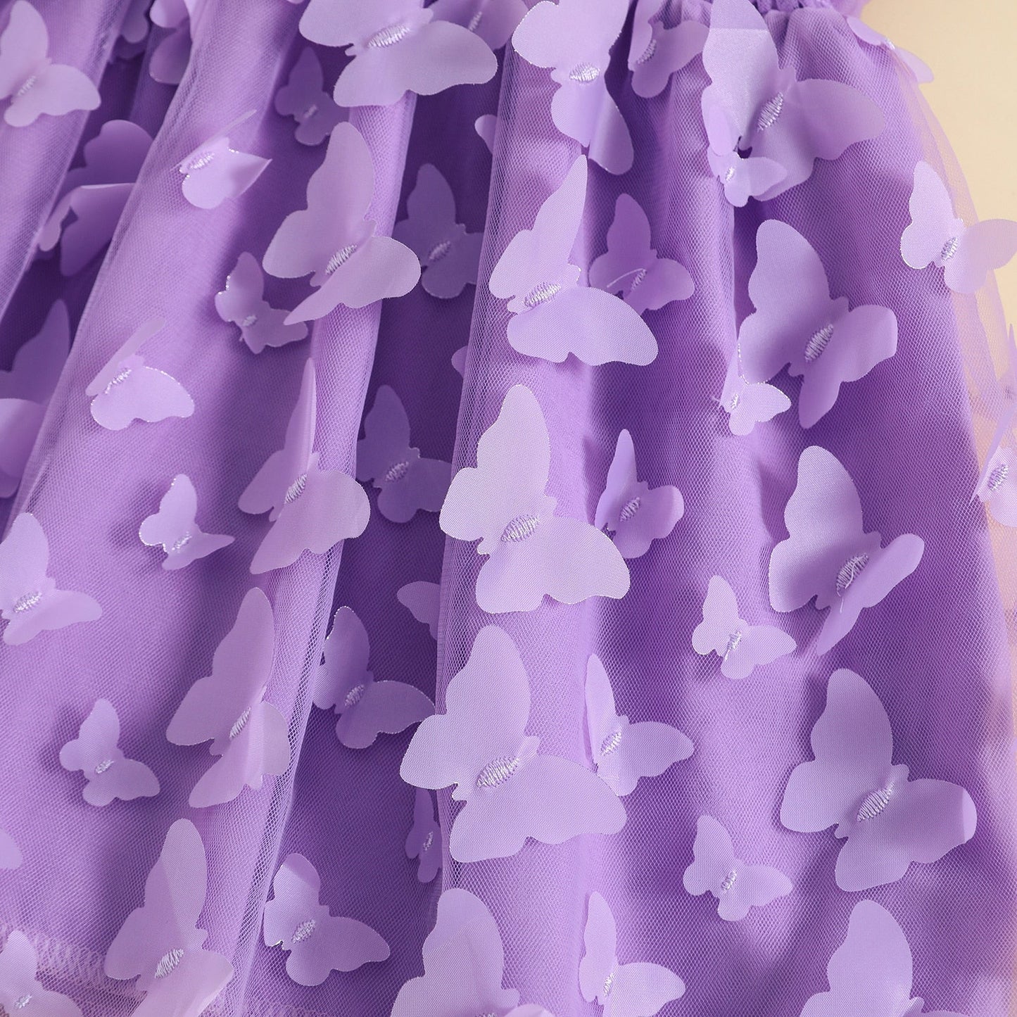 Vestido de tul de princesa mariposa y diadema para ropa de fiesta de verano