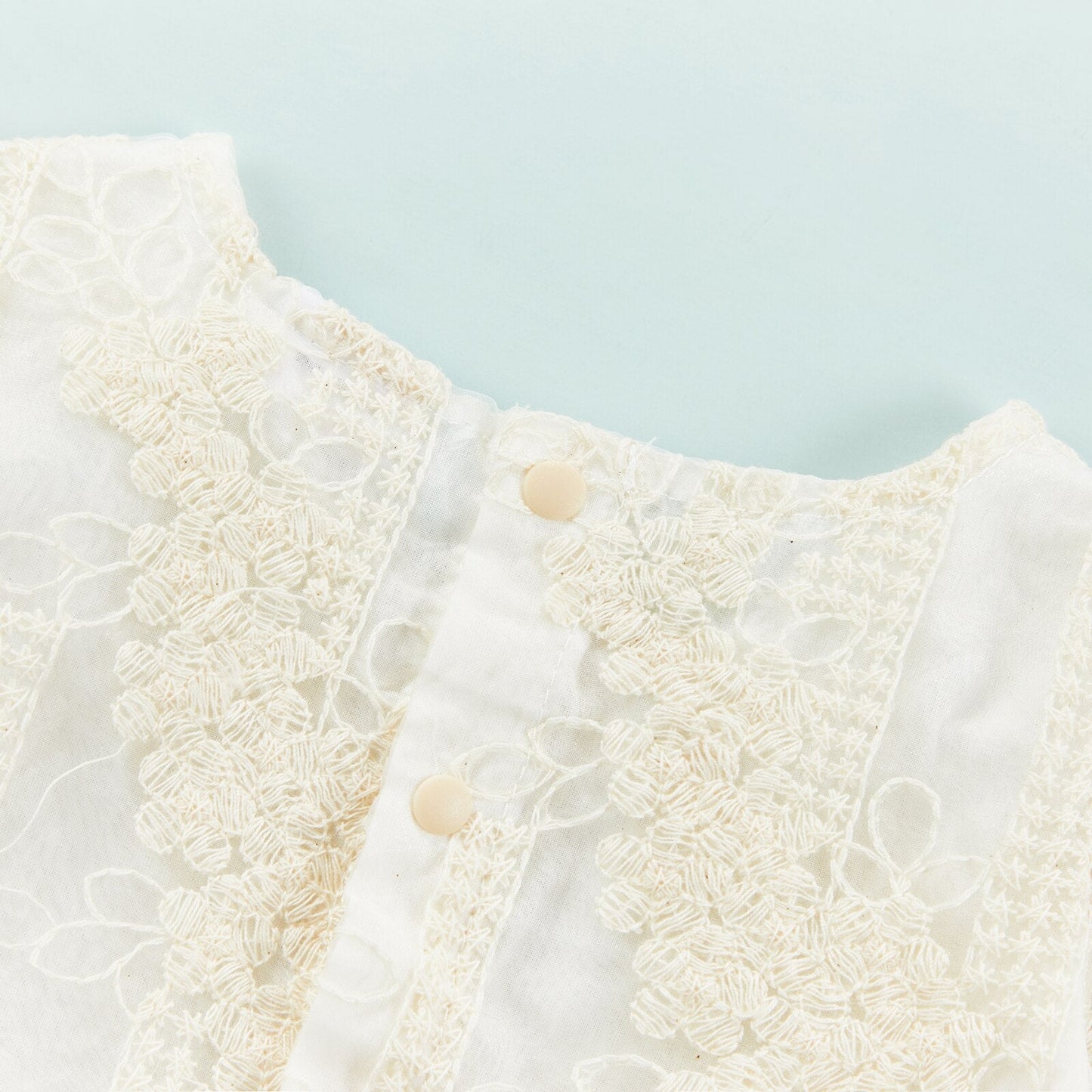 Vestido Infantil Manga Larga Beige