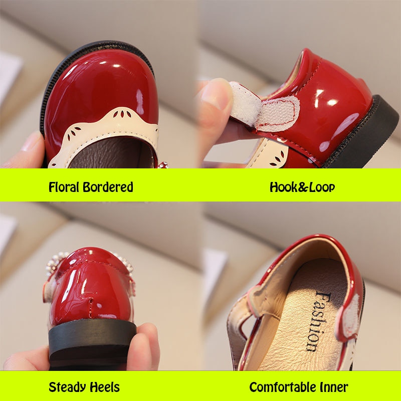 Barniz para zapatos infantil Lazo Perlas