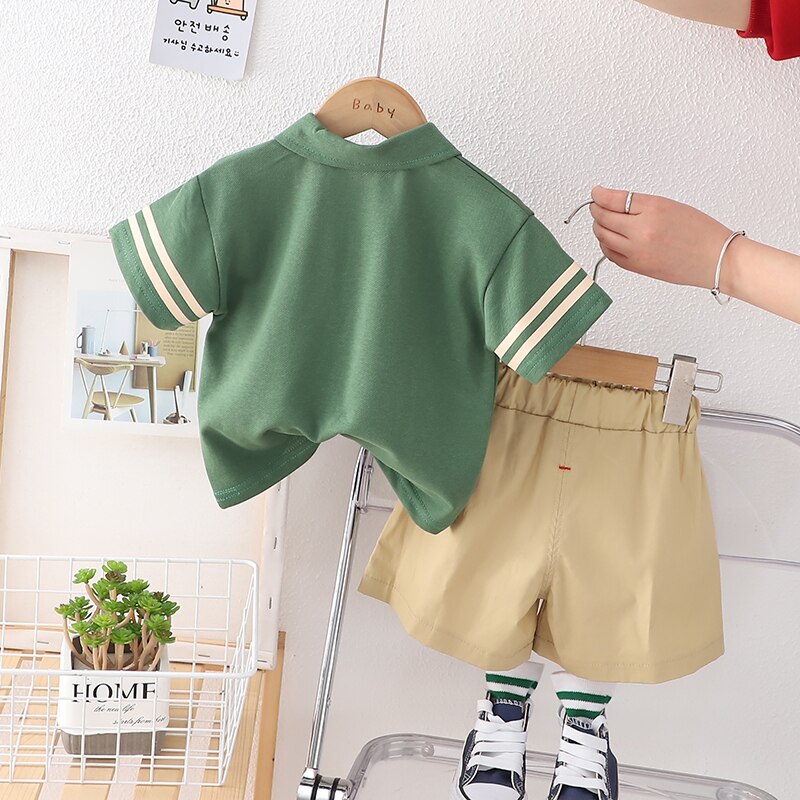 Conjunto Infantil Camisa Cuello Polo