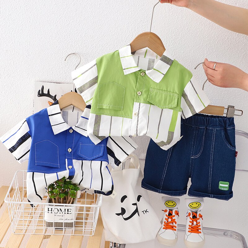 Conjunto de camisa y jeans de verano