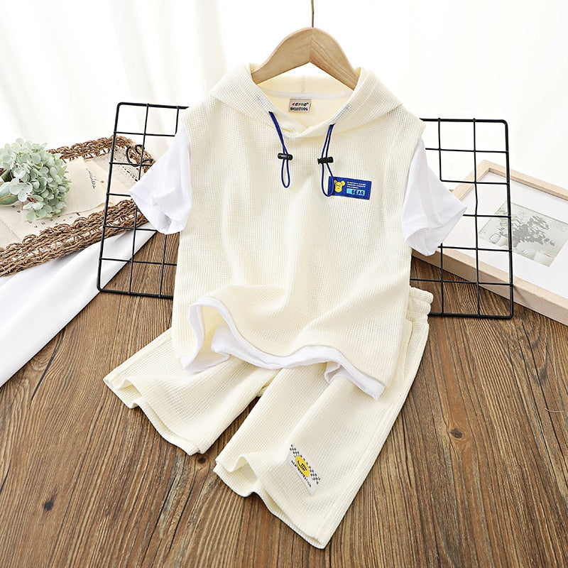 Conjunto Infantil Verano Con Capucha