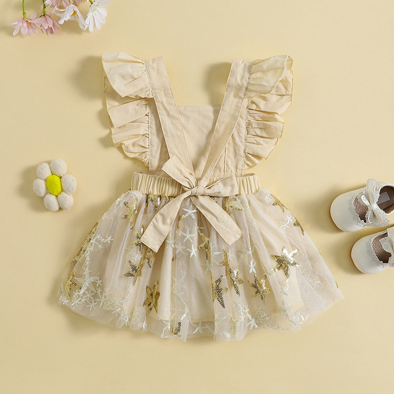 Pelele Estrella Lentejuelas Escote Cuadrado