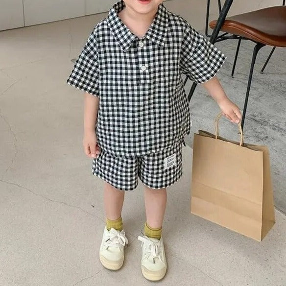 Camisa y pantalones cortos Guapo Guapo Guapo Casual Conjuntos de dos piezas