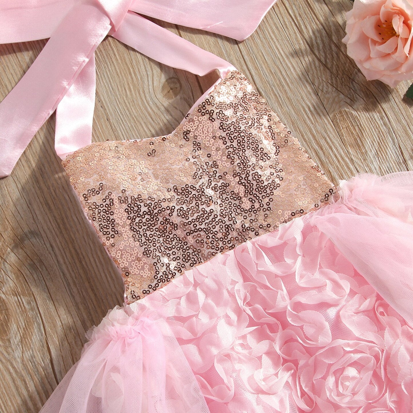 Body Infantil Glitter y Flores