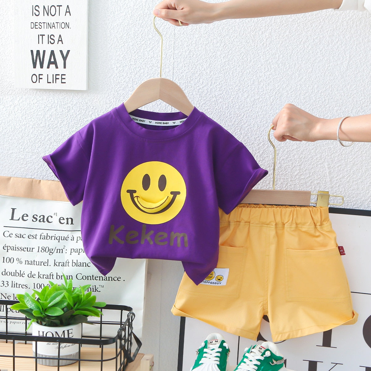 Conjunto Infantil Estampado Sonrisas