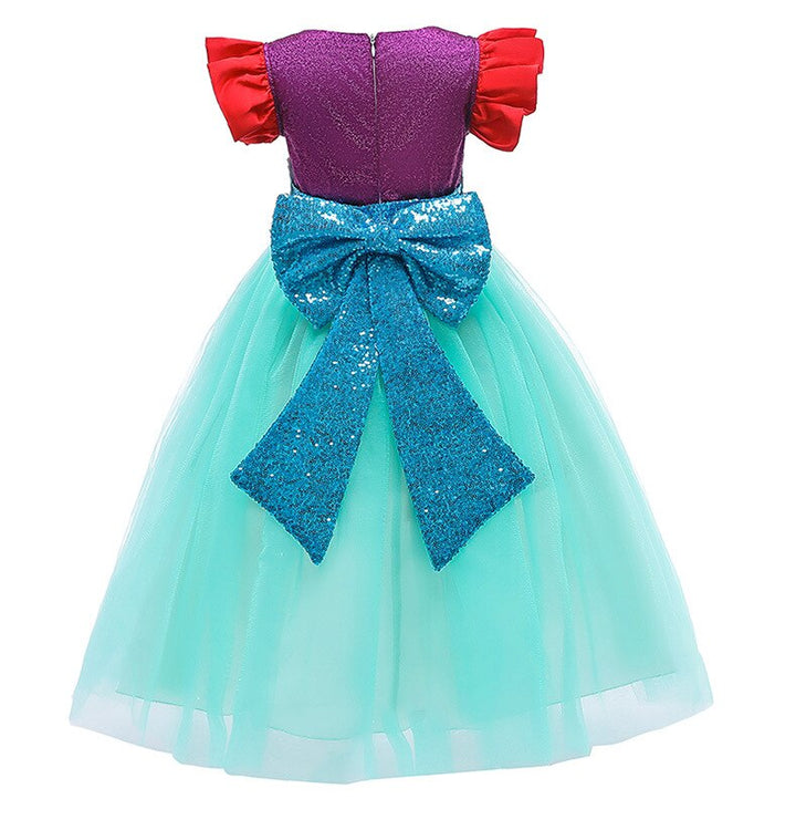 Vestido de fiesta de tul de princesa para niña