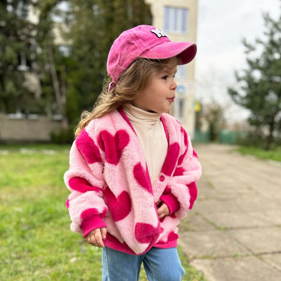 Abrigo infantil de mujer de Little Hearts