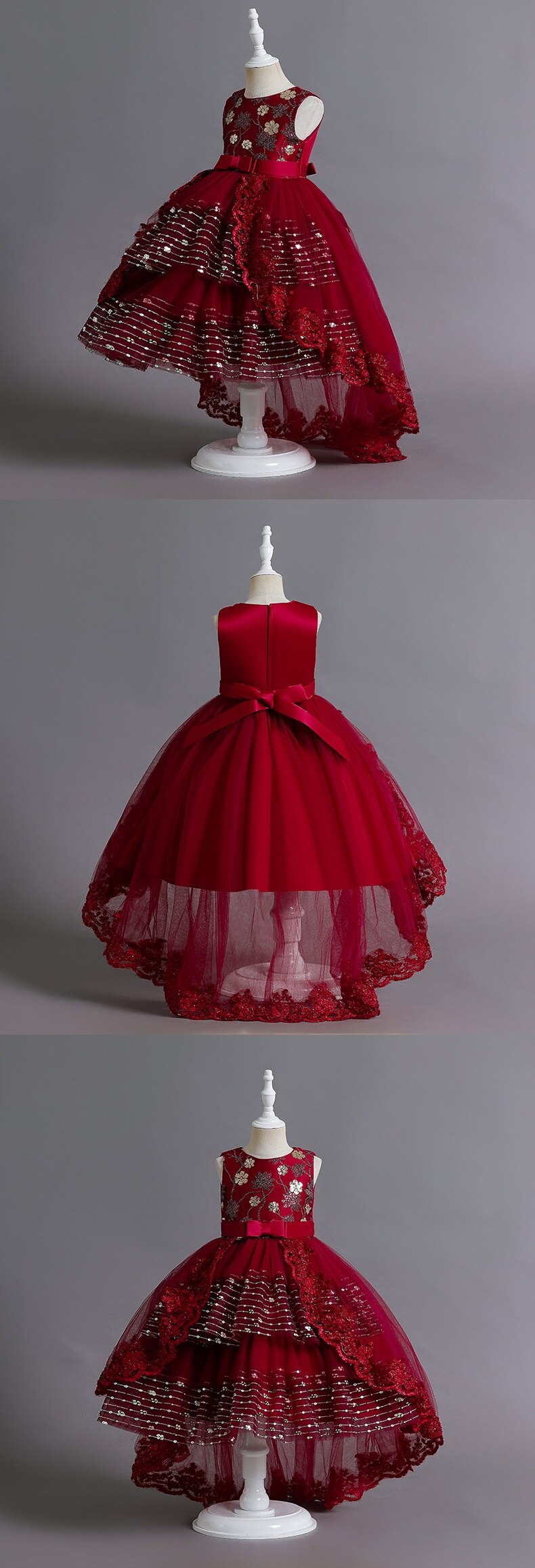 Vestido Fiesta Infantil Tul Lentejuelas