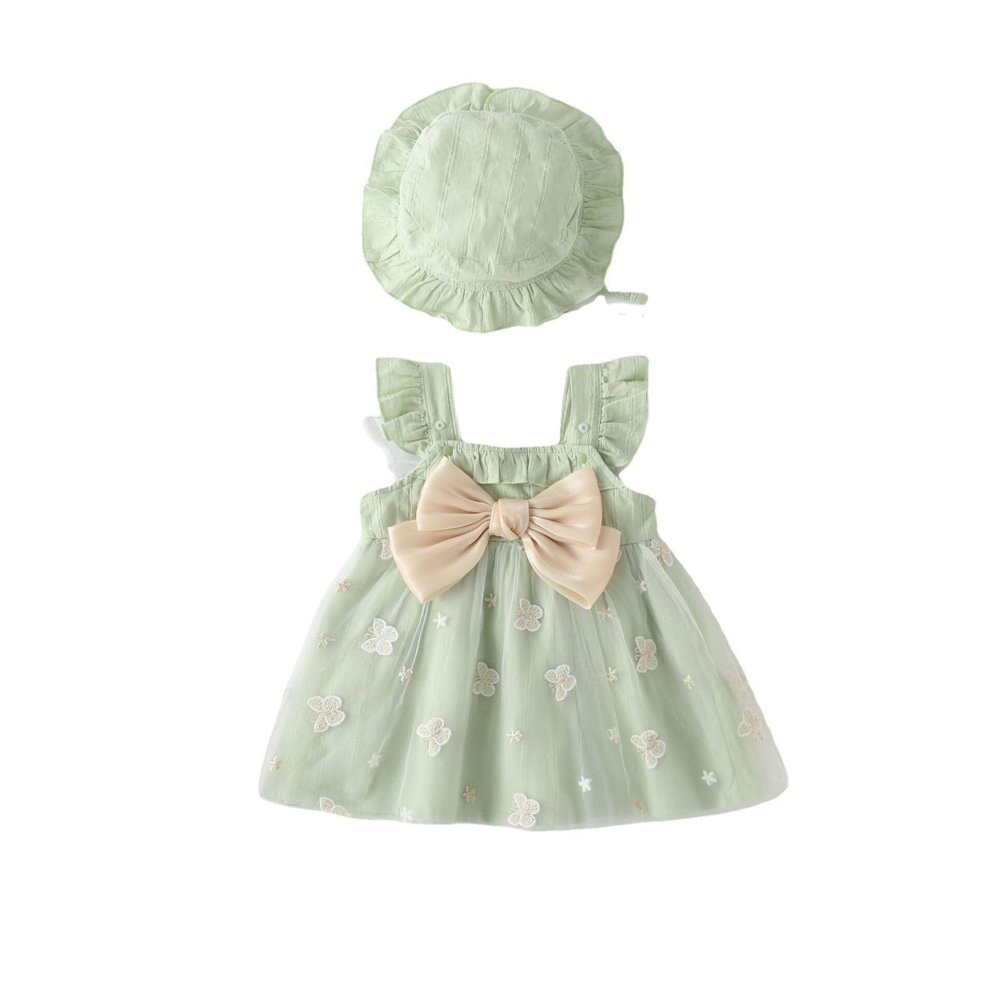 Vestido infantil de encaje