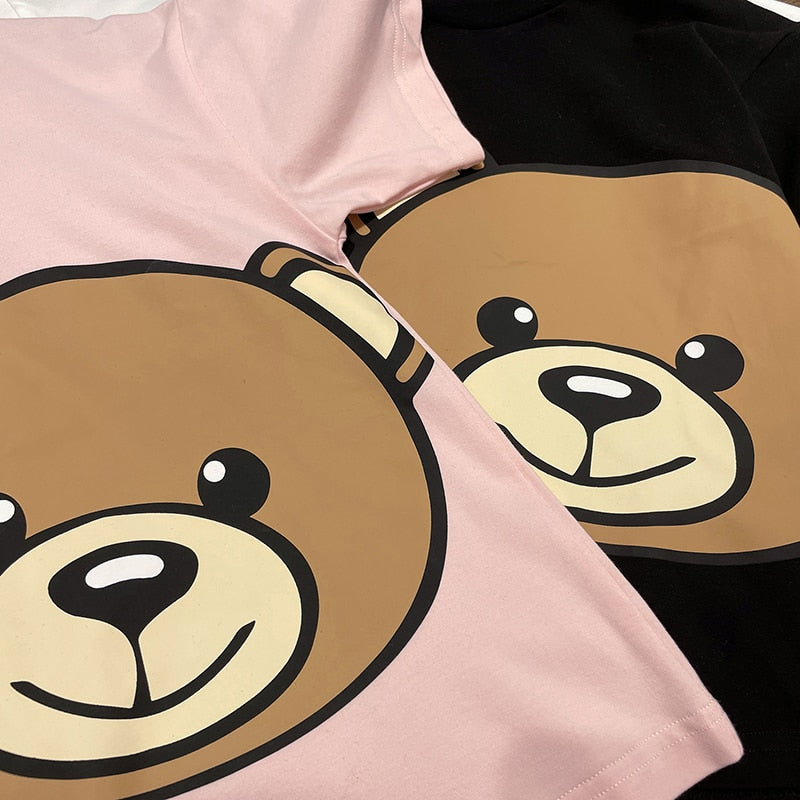 Camiseta con estampado de oso