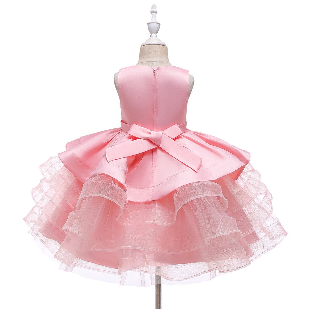 Vestido de Fiesta Infantil Primavera y Volantes