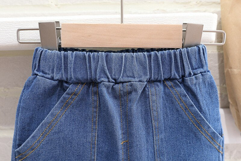 Conjunto de manga larga a rayas con aplique de bolso